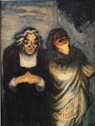 Honore  Daumier Scene from a Comedy Sweden oil painting art
